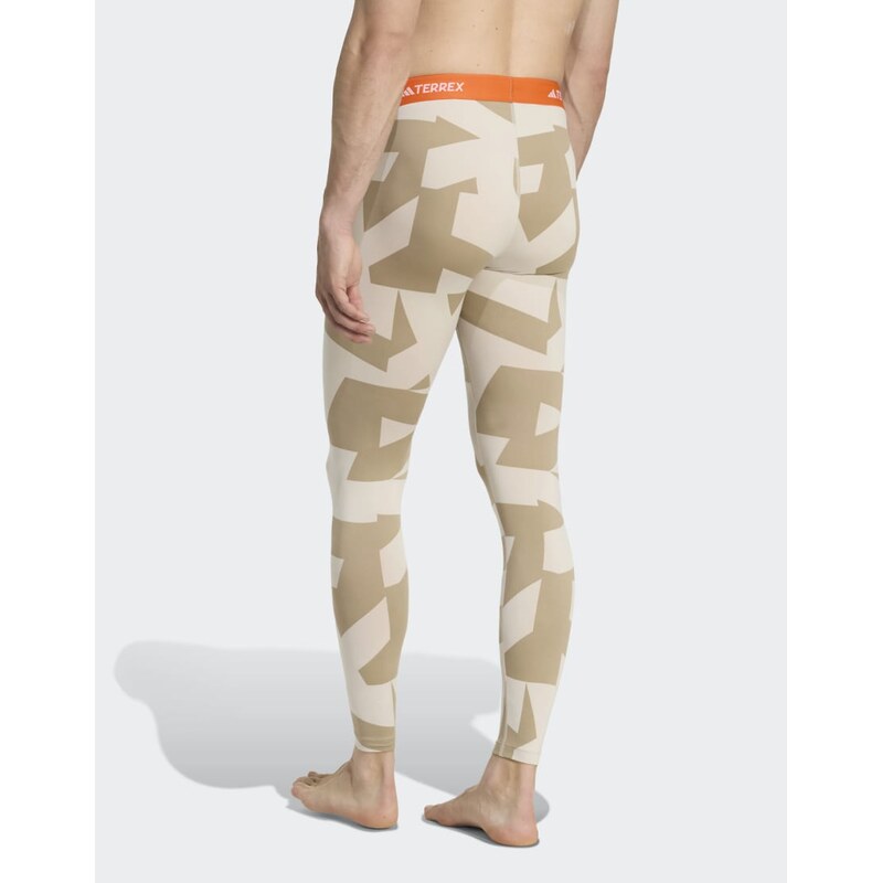 adidas performance Multi synthetic base layer tights in beige