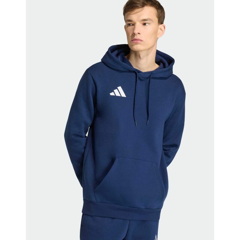 adidas performance Entrada26 hoodie in team navy blue 2 / white 115505761