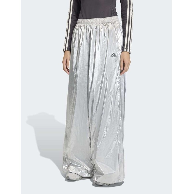 adidas Originals F50 trackpants in silver metallic