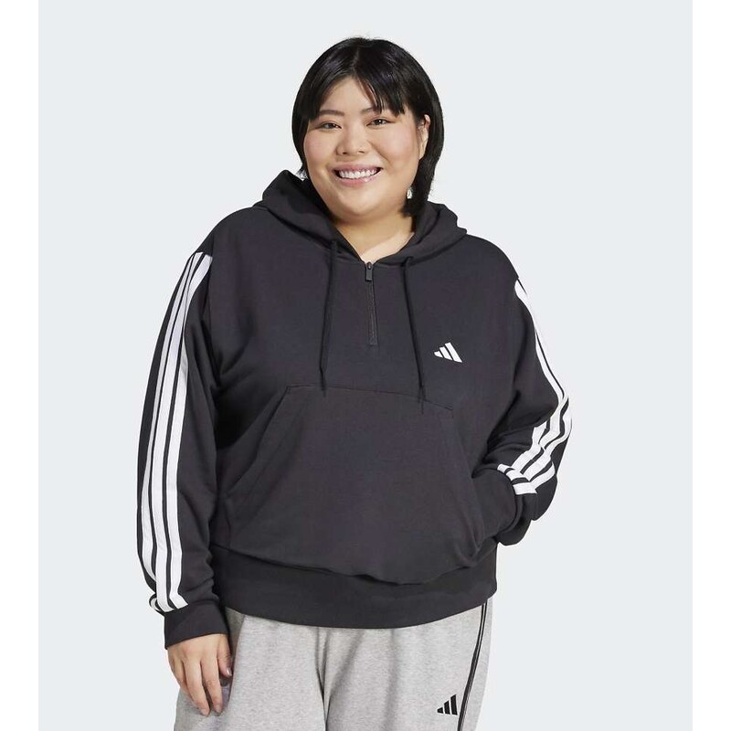 adidas performance Essentials 3-stripes french terry quarter-zip