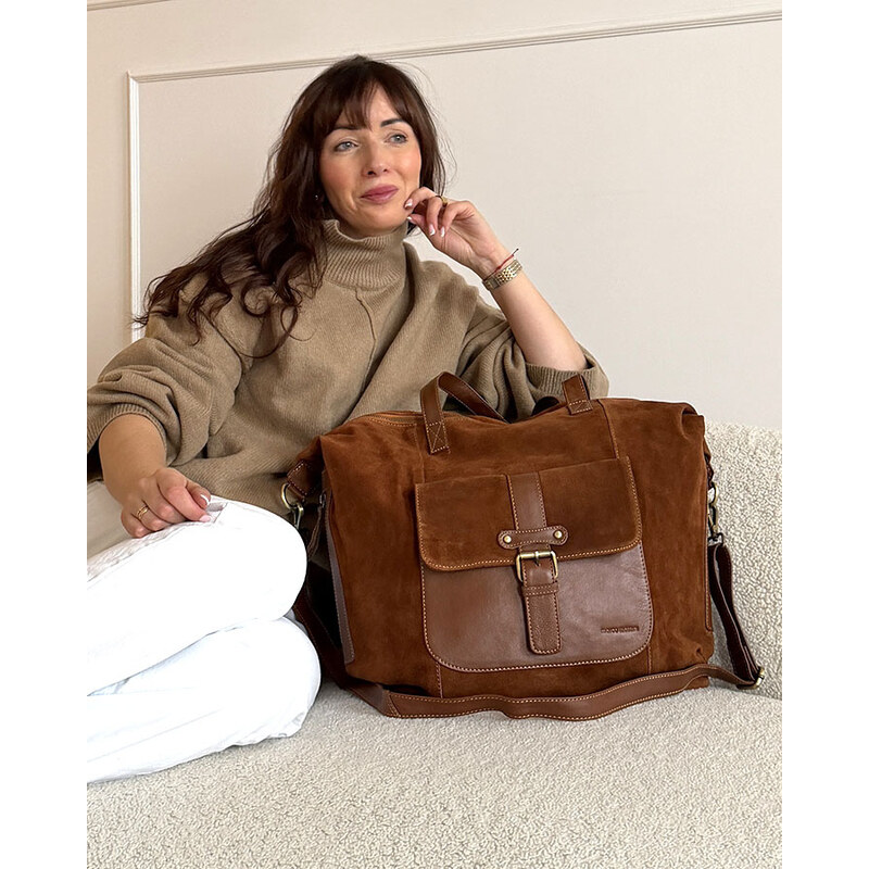 Shopper bag kabelka Marco Mazzini VSM126 hnědá