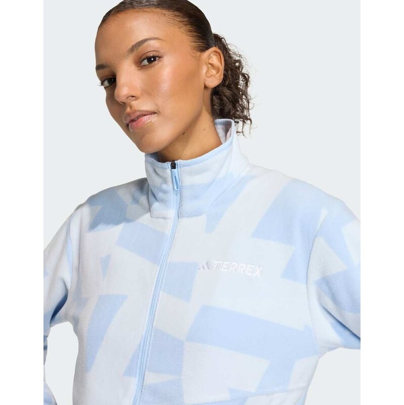 adidas performance Terrex multi printed full-zip fleece jacket