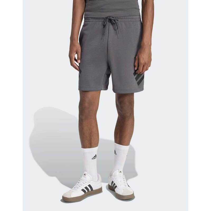 adidas performance Future icons 3-stripes shorts in grey six