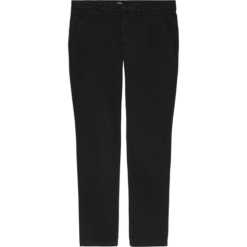 KnowledgeCotton Apparel Chino kalhoty LUCA černá