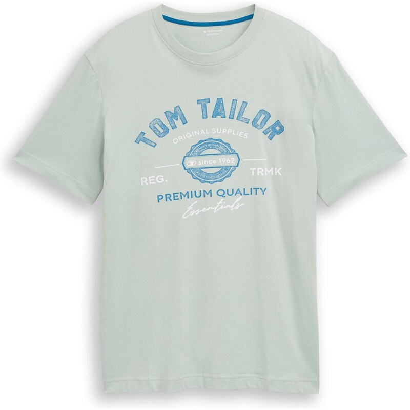TOM TAILOR Tričko modrá / bílá