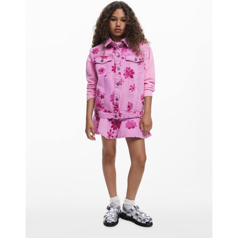 Desigual Sukně Minime eosin / tmavě růžová