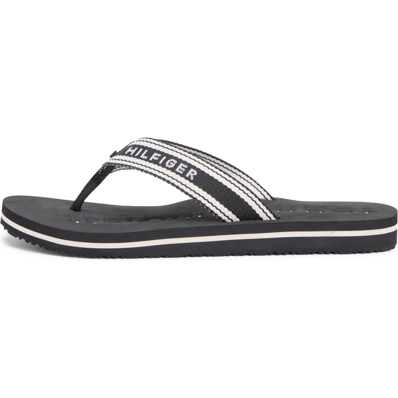 TOMMY HILFIGER Žabky černá / bílá 112802490