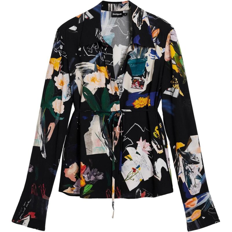 Desigual Tričko mix barev / černá