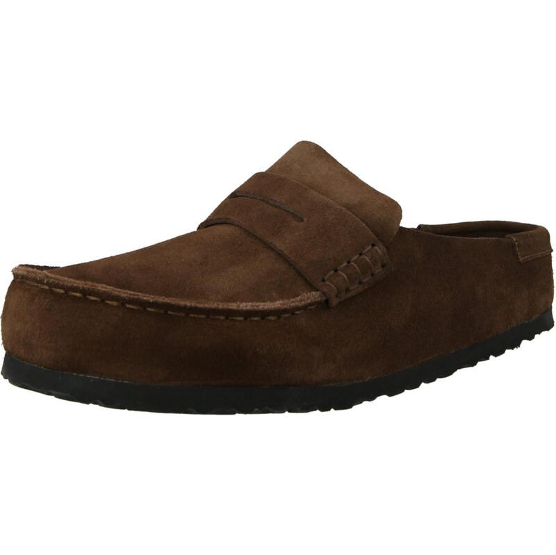 BIRKENSTOCK Pantofle Naples tmavě hnědá