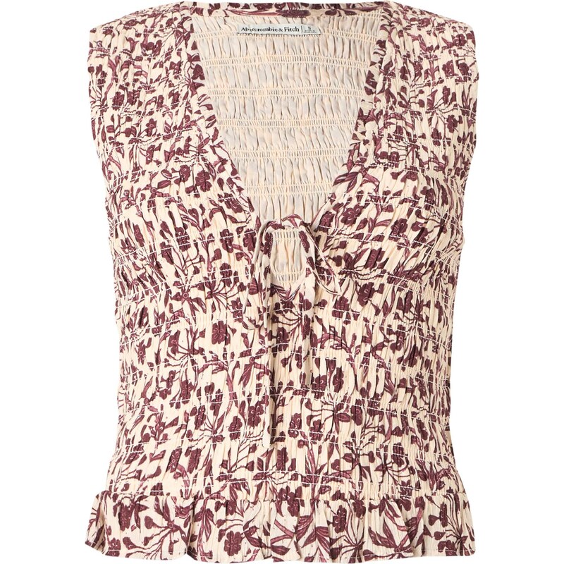 Abercrombie & Fitch Top písková / bordó 112802811