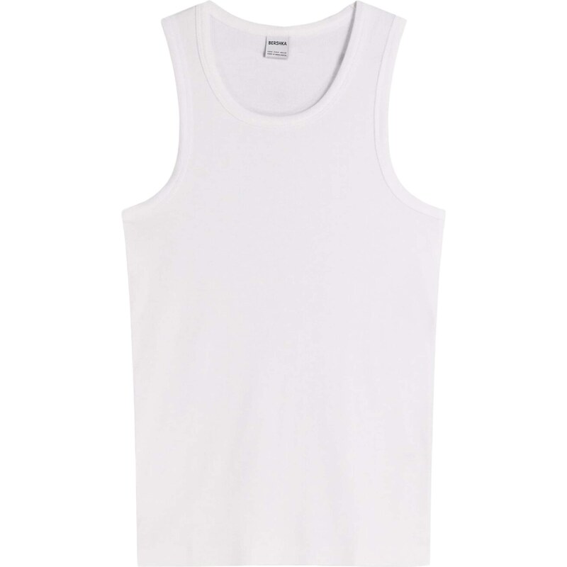 Bershka Tričko bílá