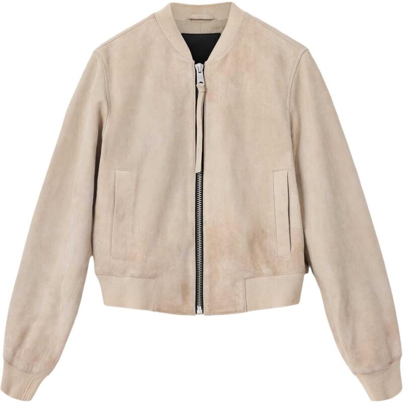 AllSaints Přechodná bunda 'ORTEN' šedobéžová