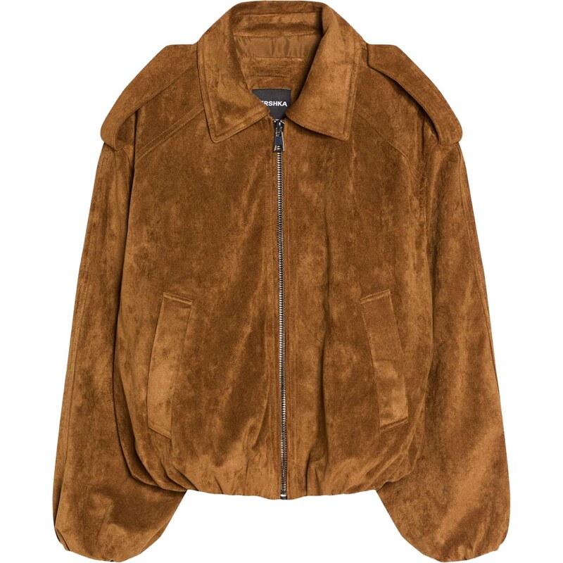 Bershka Přechodná bunda koňaková 112802928
