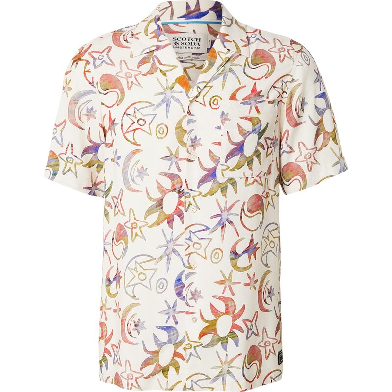 SCOTCH & SODA Košile světle žlutá / olivová / fialová / jasně