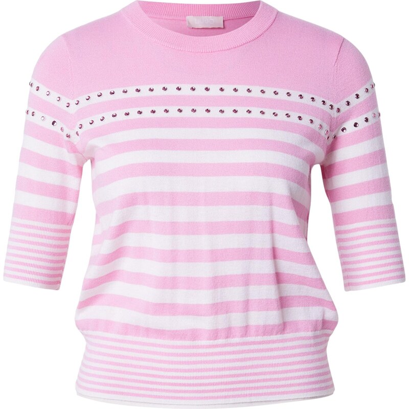 Liu Jo Svetr pink / bílá