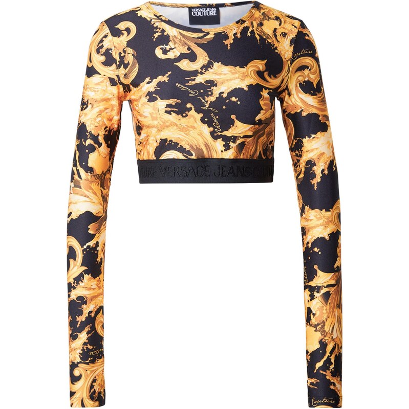 Versace Jeans Couture Tričko zlatá / černá