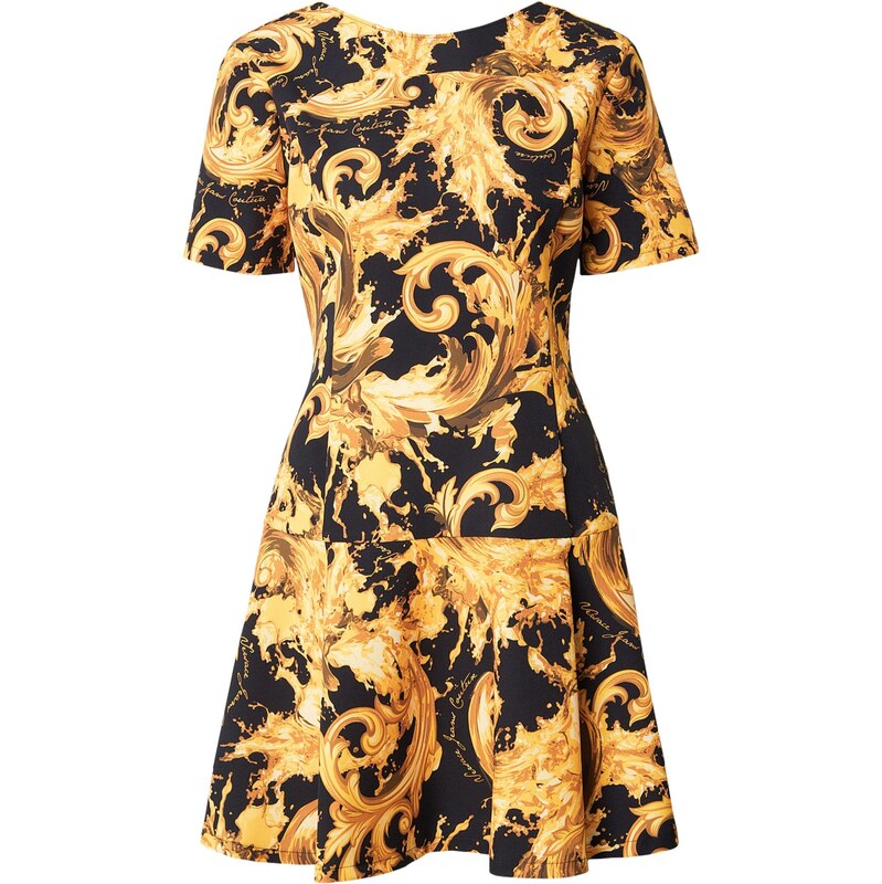 Versace Jeans Couture Šaty kari / světle žlutá / černá 112803011