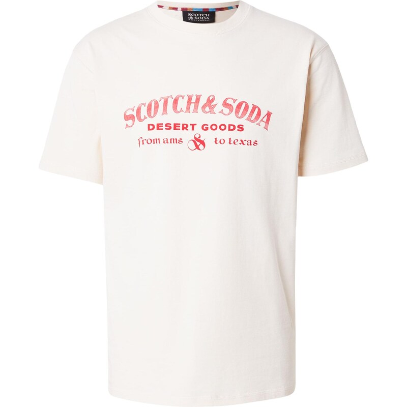 SCOTCH & SODA Tričko světle žlutá / purpurová