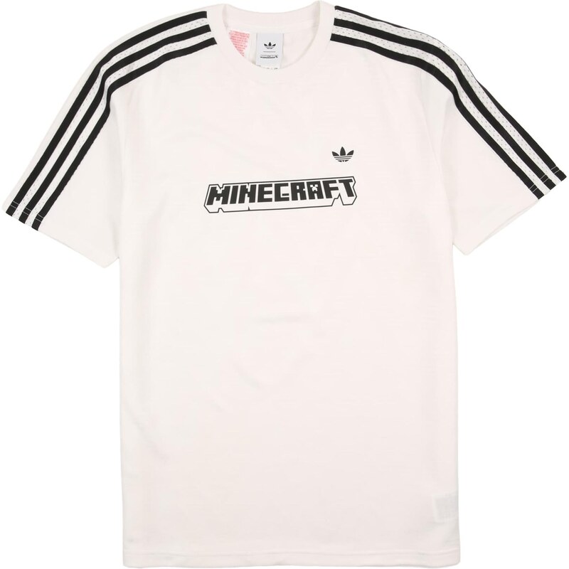 ADIDAS ORIGINALS Tričko LOOSE JAQUARD černá / bílá