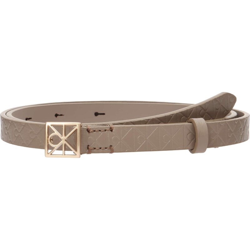 Calvin Klein Opasek zlatá / šedobéžová 112803250