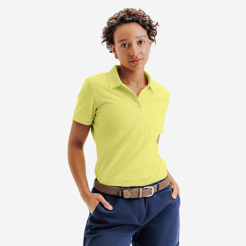 INESIS Dámské golfové polo s krátkým rukávem MW500 112799283