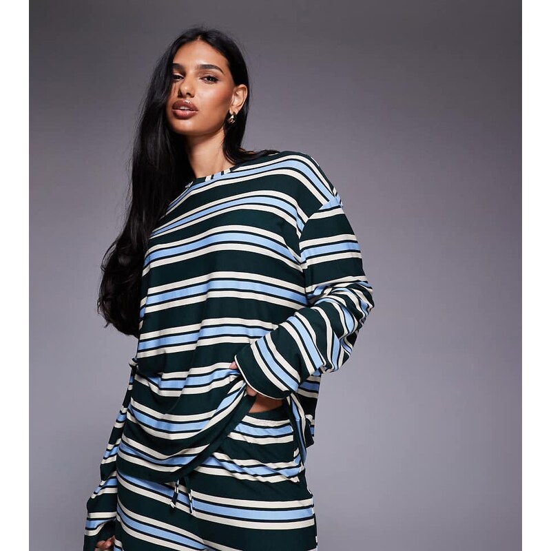 Kaiia exclusive super soft jersey crew neck oversized long