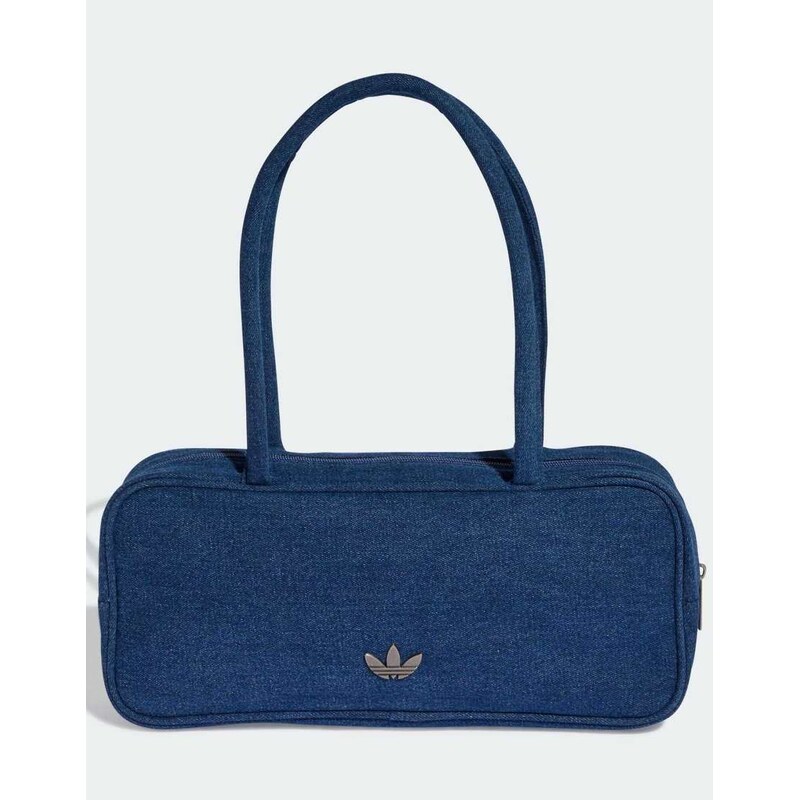 adidas Originals Adicolor elongated airliner denim bag in light denim 115505682