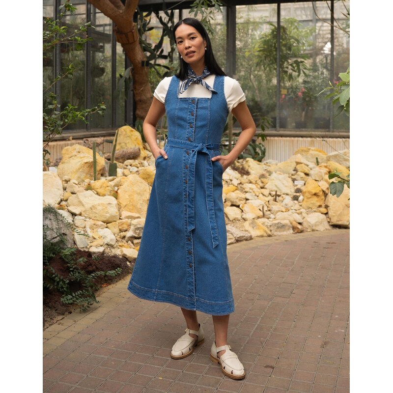 Studio Nila Denimové šaty Isa California Blue XS