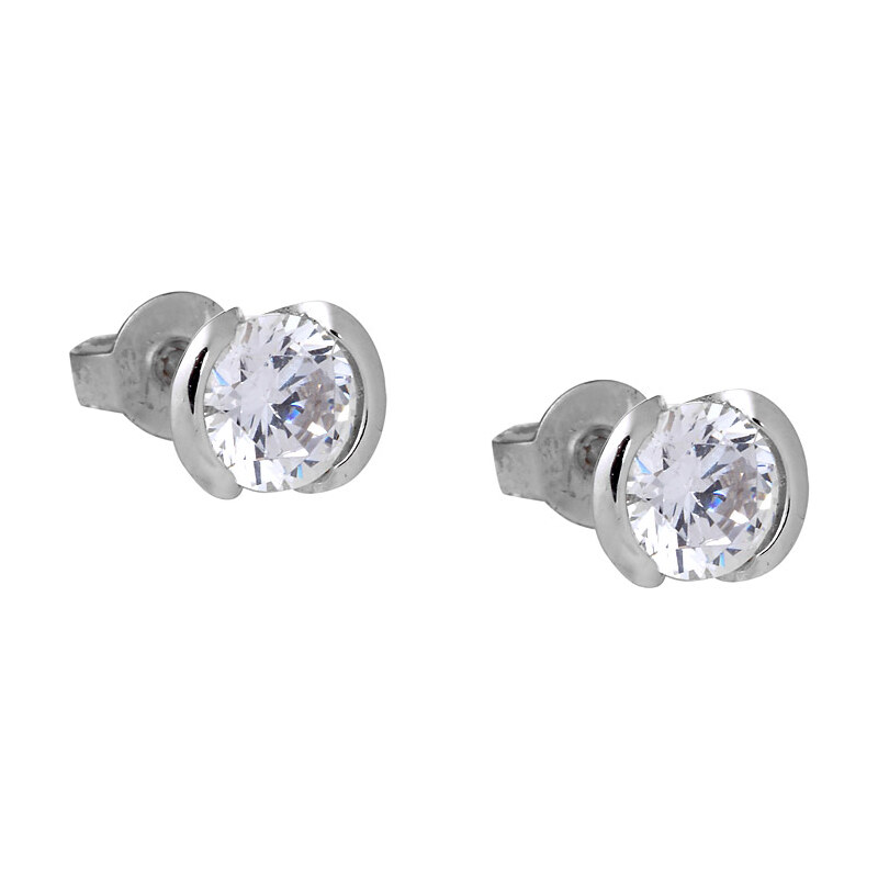 Esprit sterling silver earrings / zirconia