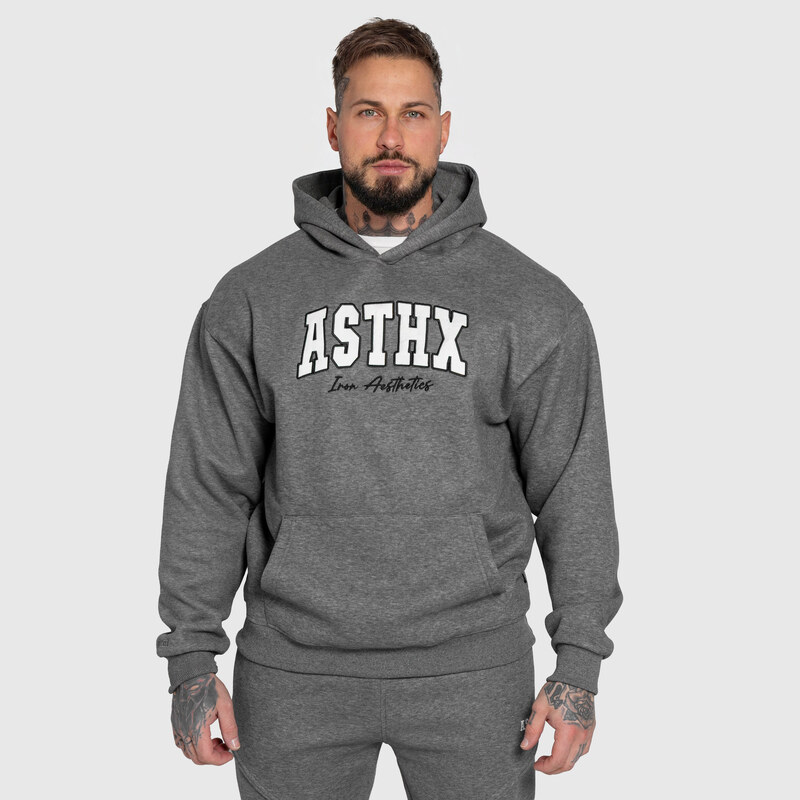Oversized mikina Iron Aesthetics ASTHX, šedá