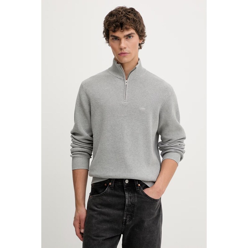 Levis svetr pánský s příměsí vlny LIGHTWEIGHT HM QUARTER ZIP