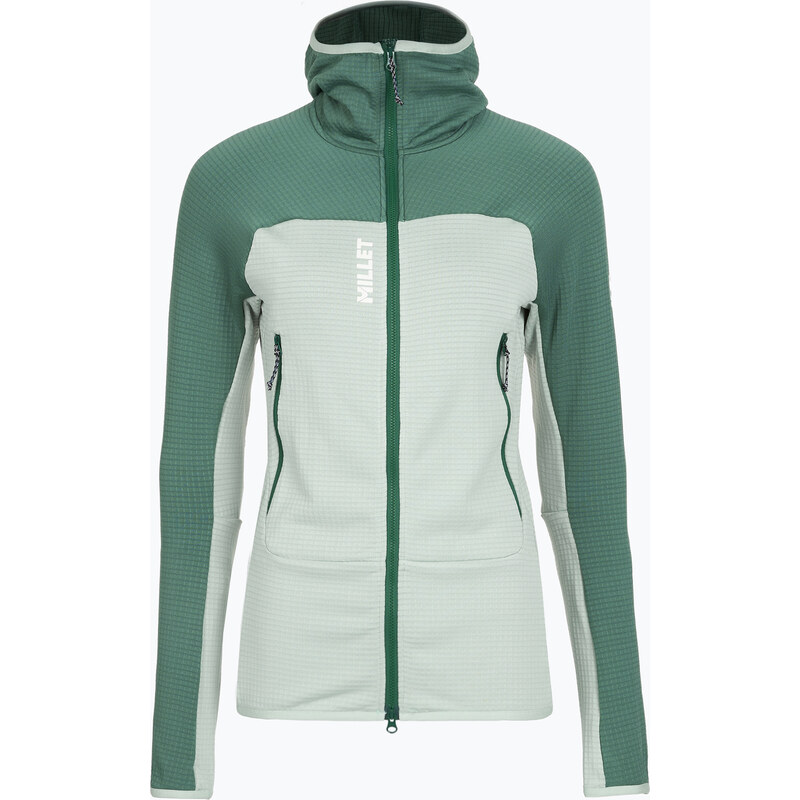 Dámská mikina Millet Fusion Grid Hoodie seaweed/bottle