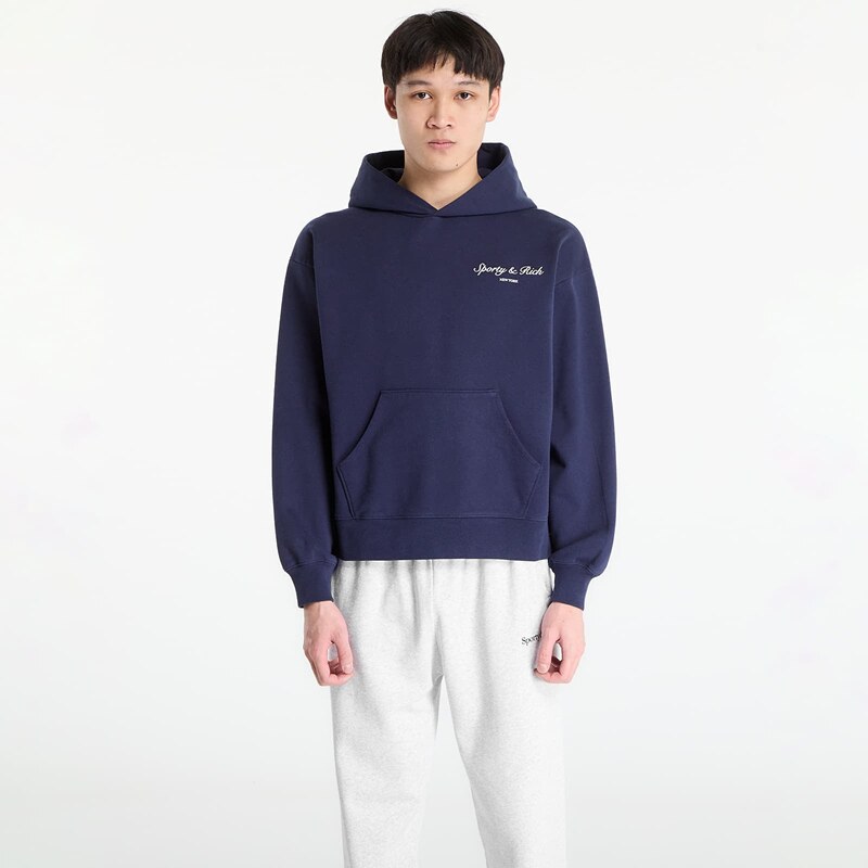 Mikina Sporty & Rich Syracuse Hoodie UNISEX Dark Navy L