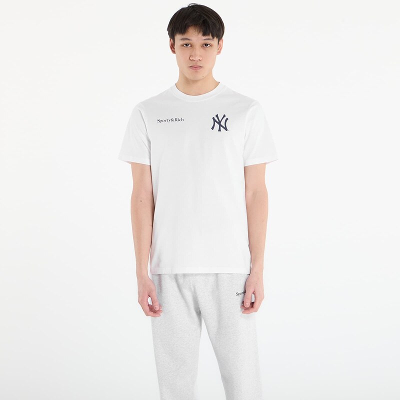 Tričko Sporty & Rich Yankees Curve T-Shirt UNISEX White M