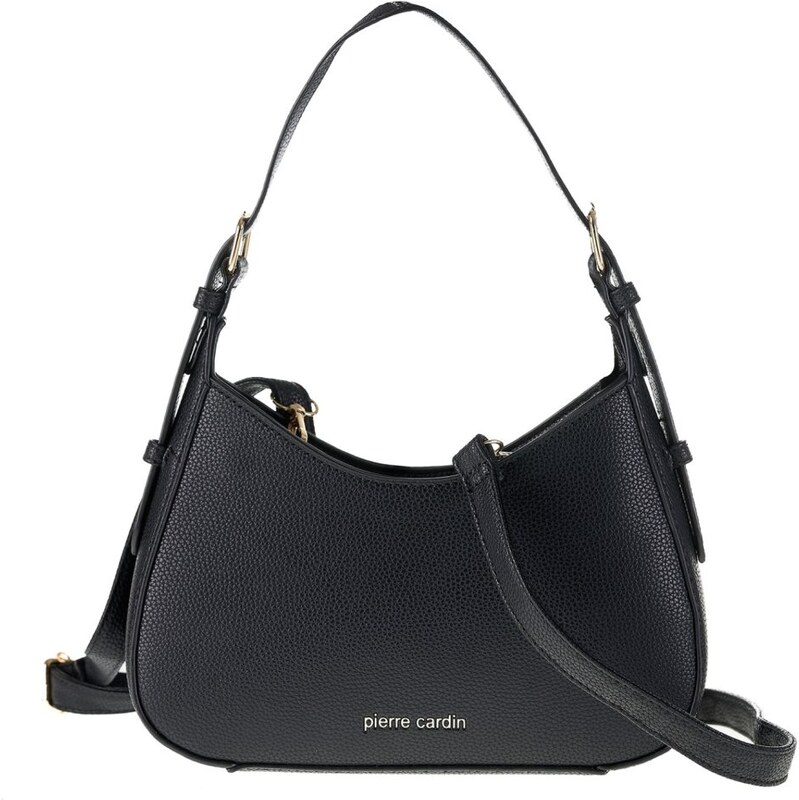 Kabelka z ekologické kůže PIERRE CARDIN 7401 Black 112814427