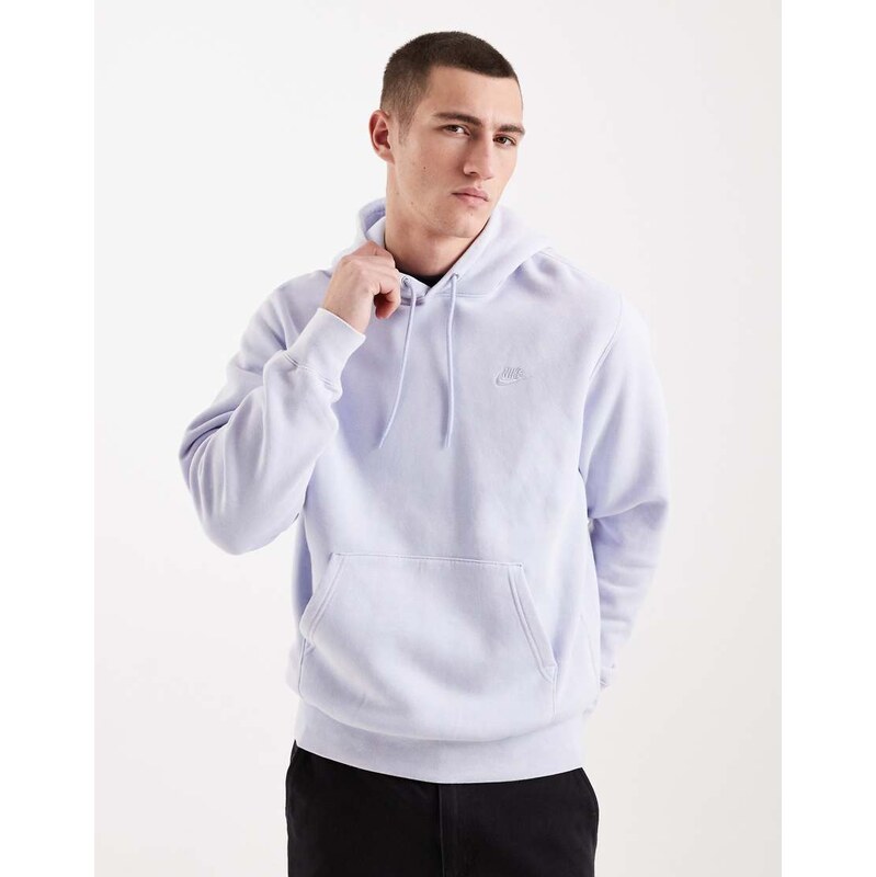 Nike Club hoodie in lilac wash-Purple