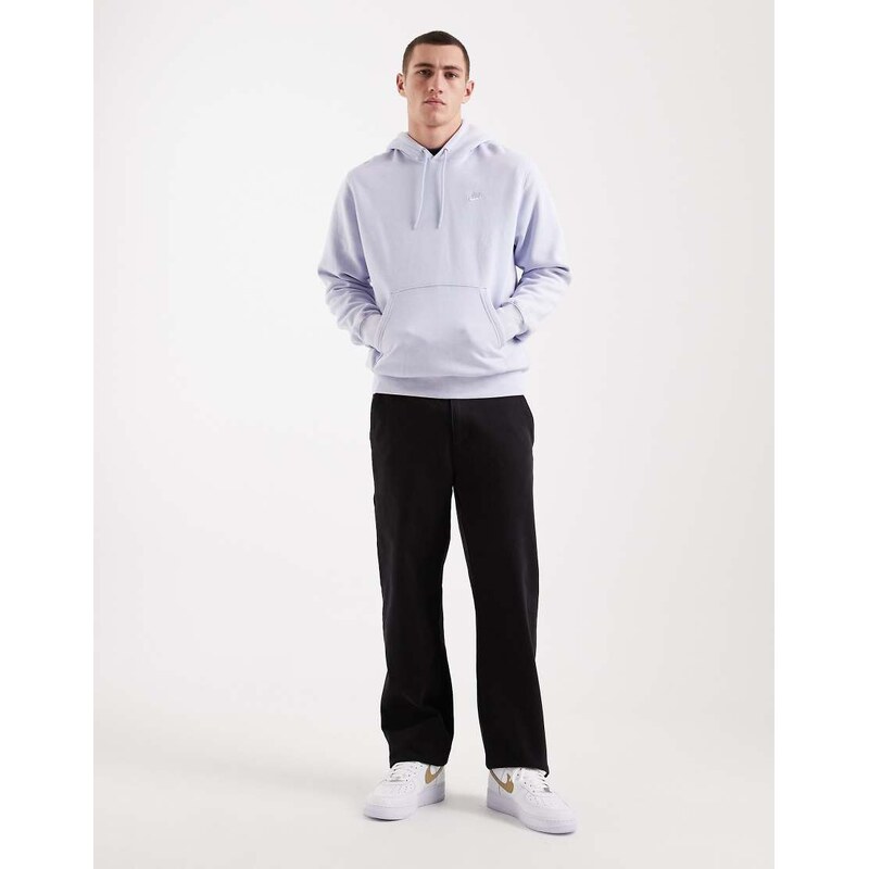 Nike Club hoodie in lilac wash-Purple