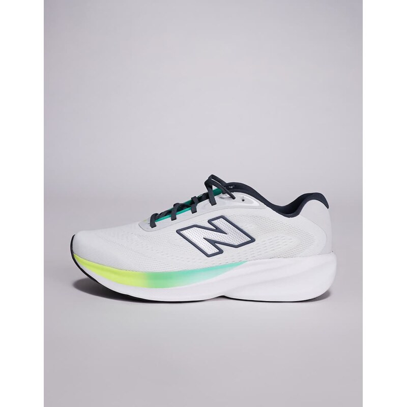 New Balance 680 running trainers in grey and neon green