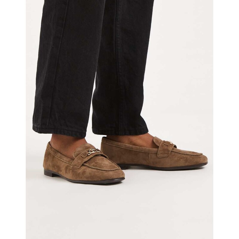 Aldo Joana loafer in light green suede 112815459