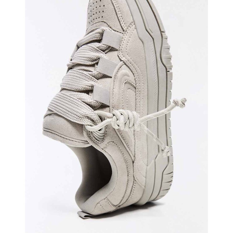 Bershka Chunky skate shoes in grey