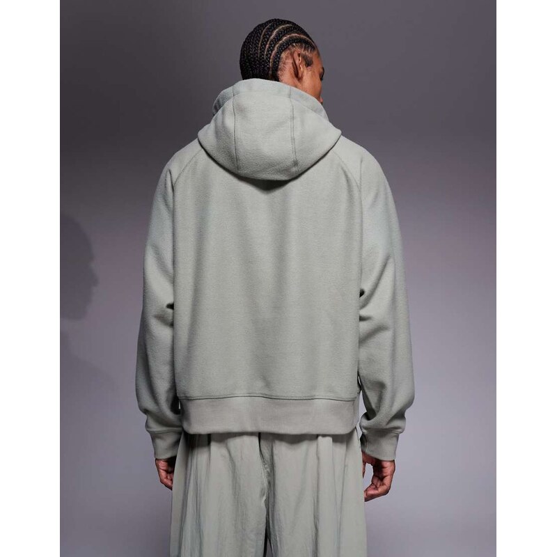 Nike Training Athletic Club badge logo hoodie in grey
