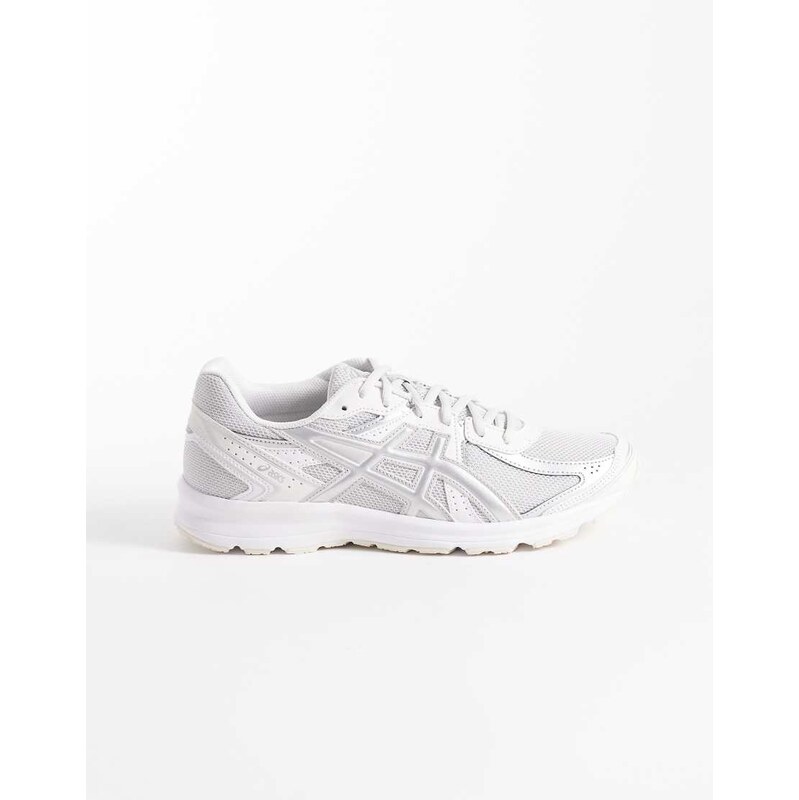 Asics Jog 100S trainers in white and cloud grey