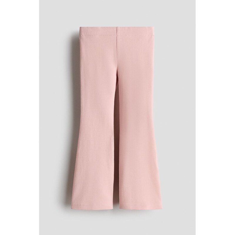 H&M - Legíny Flared - Světle Růžová