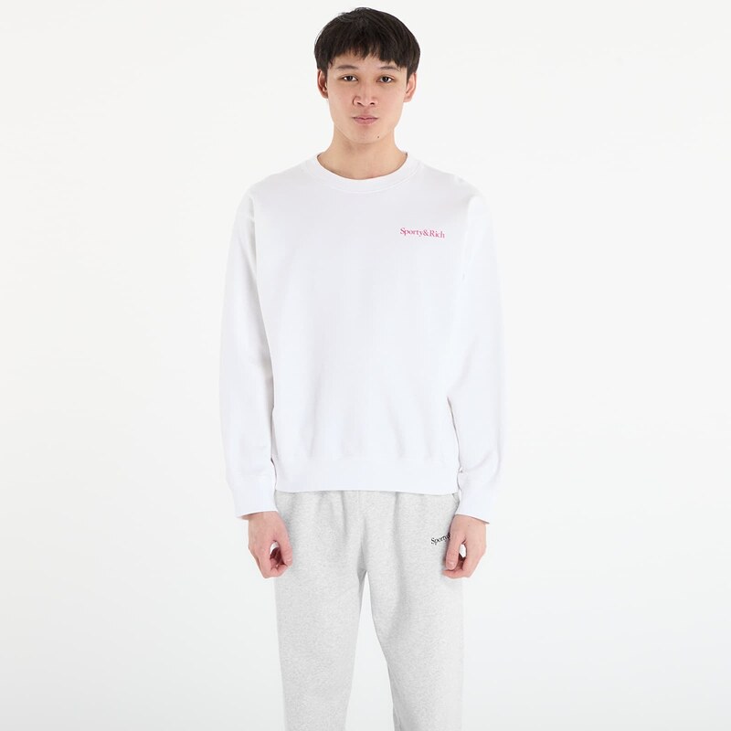 Mikina Sporty & Rich NY Motion Crewneck UNISEX White XS