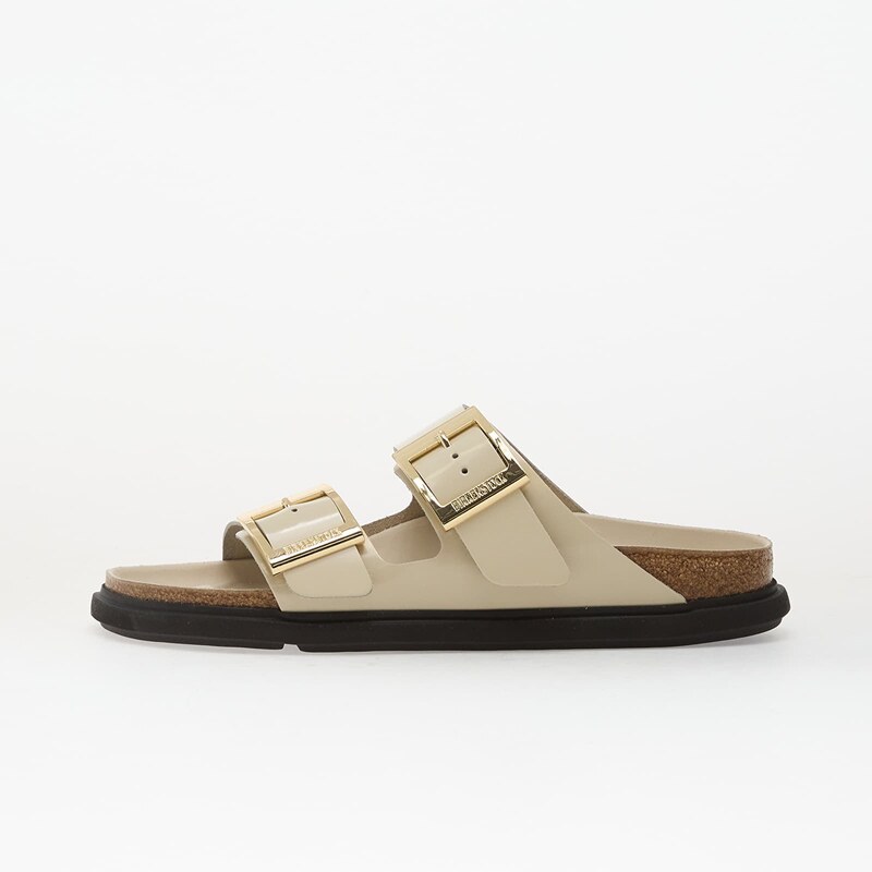 Birkenstock Arizona Droplet Buckle Natural Leather Patent Women High 112818295