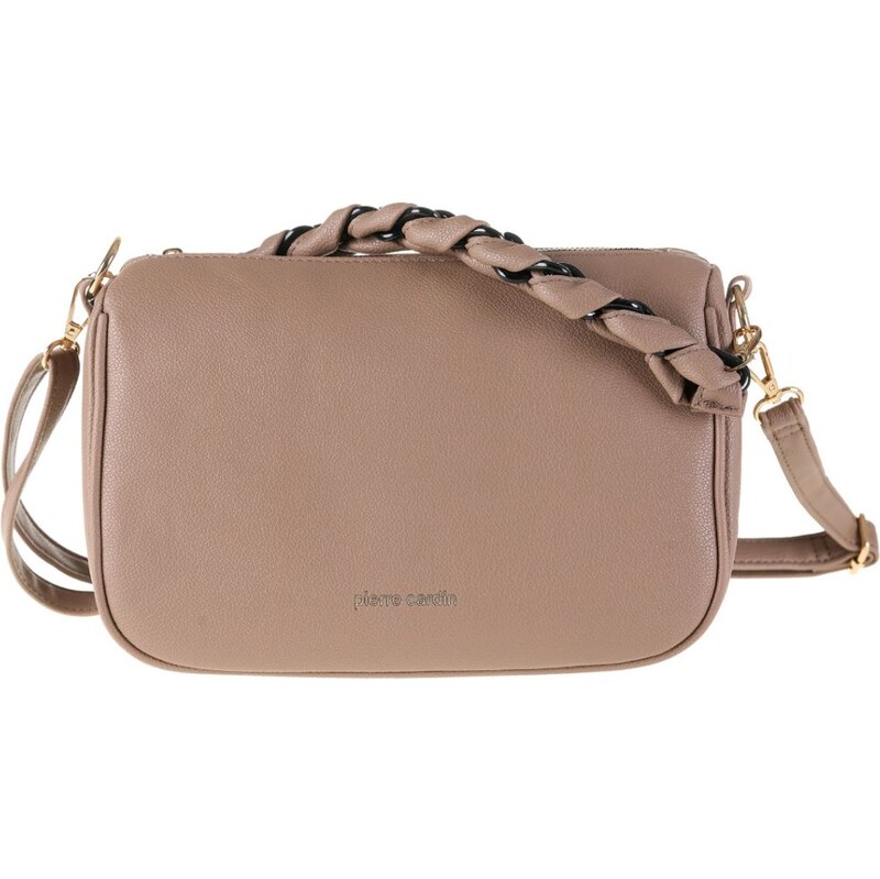 Kabelka z ekologické kůže PIERRE CARDIN WX21 306 Taupe 112819571