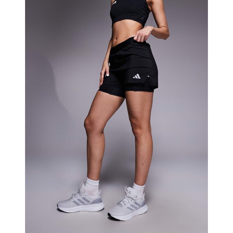 adidas performance adidas Running essentials 2in1 shorts in