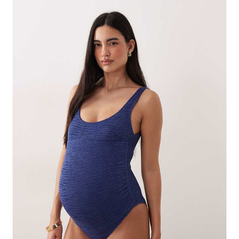 ASOS Maternity ASOS DESIGN Maternity Oceana scoop neck swimsuit