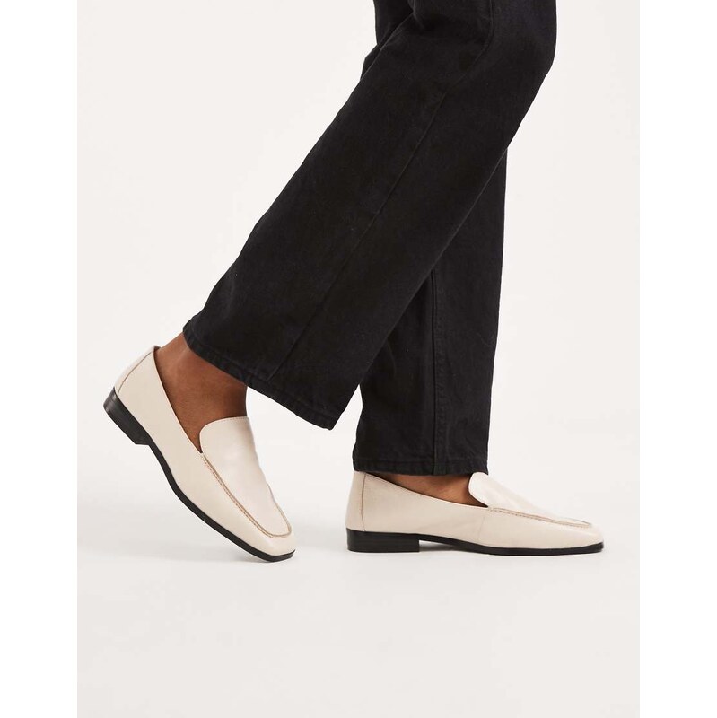 Aldo Carrobreria loafer in white leather 112818719