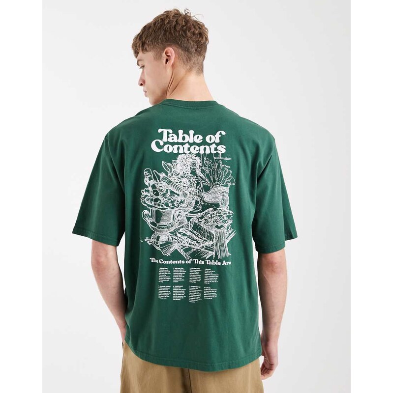 Levis back graphic oversized t-shirt in green